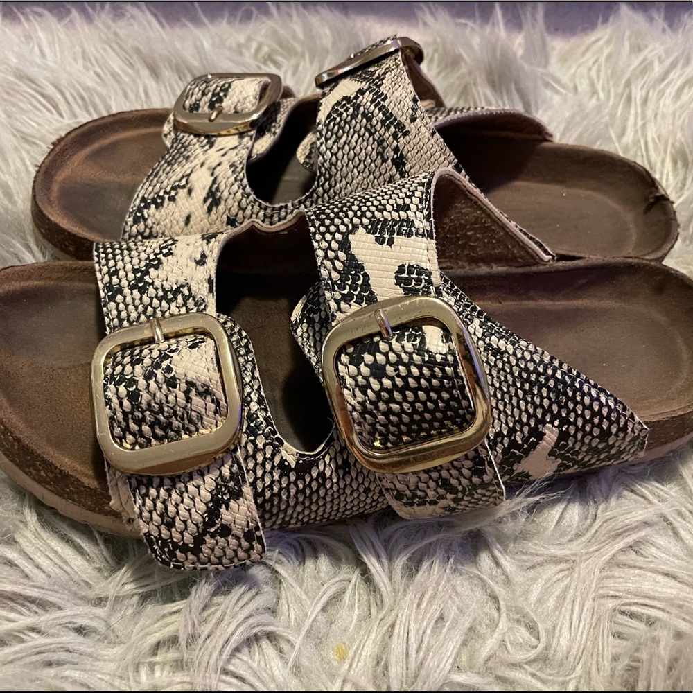Snakeskin Birkenstocks